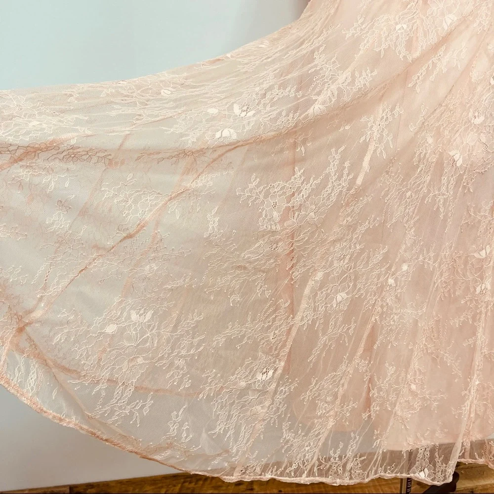 TORRID Romantic Peach Lace Trapeze Midi Dress 3X - Picture 8 of 10
